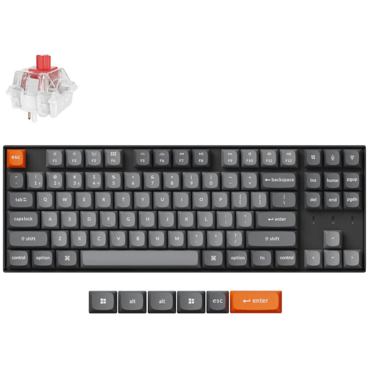 Keychron K8M-H1 TKL RGB Red Switch US toetsenbord
