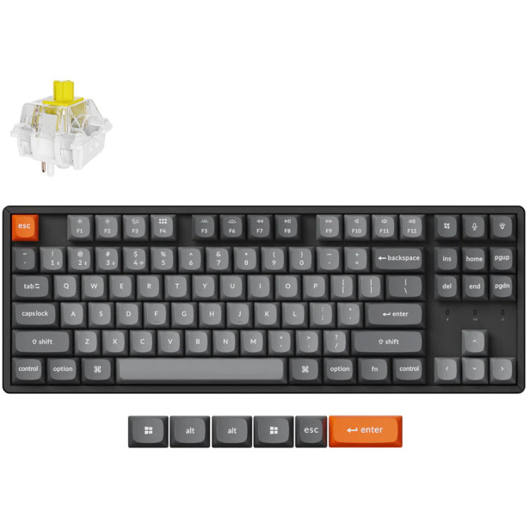 Keychron K8M-J4 TKLRGB Banana switch US toetsenbord