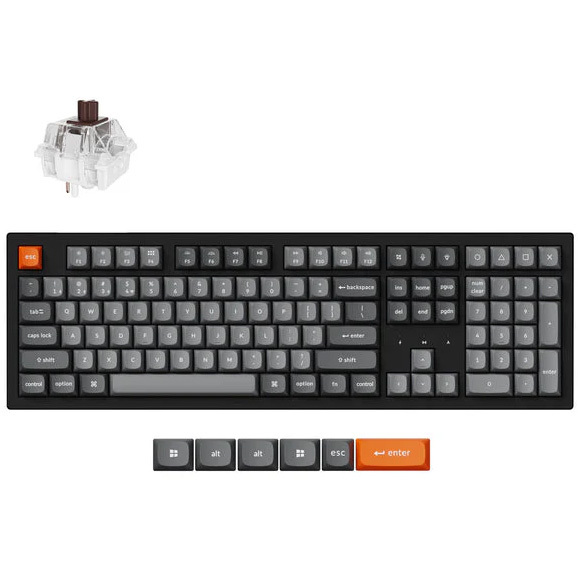 Keychron K10M-B3 Max Brown US toetsenbord