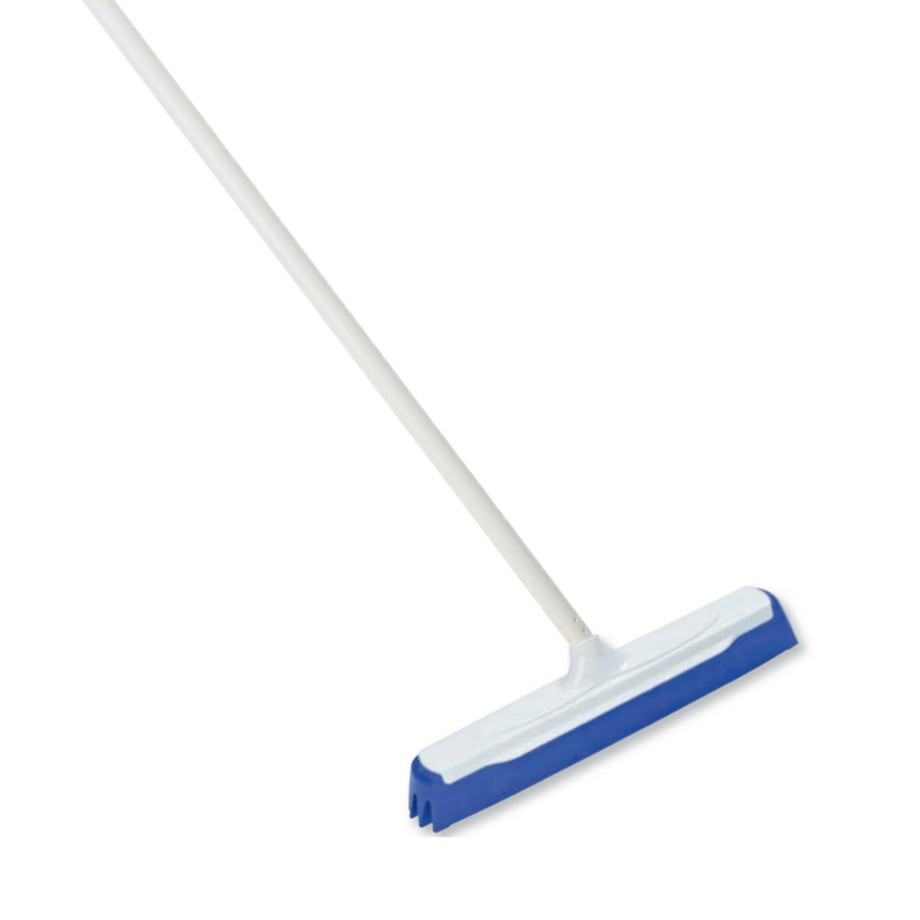 Vloertrekker/waterbezem - kunststof/rubber - breedte kop 40 cm - steel metaal 120 cm -