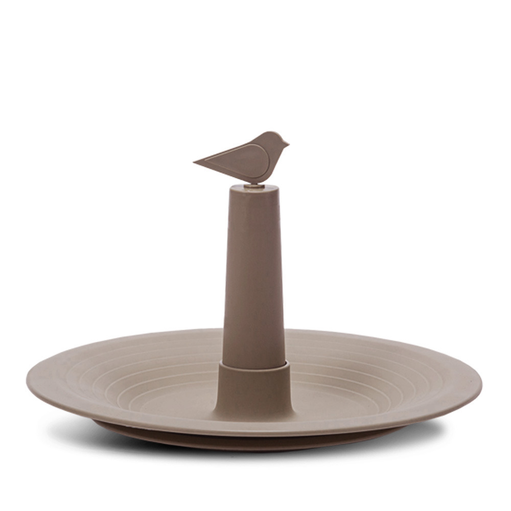 Voederschaal Goldfinch - taupe - 32 x 22 cm - kunststof - staand - demonteerbaar - tuinaccessoires -