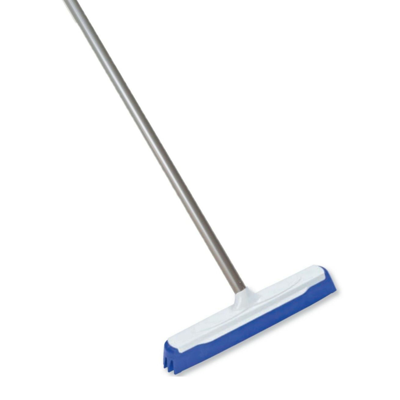 Vloertrekker/waterbezem - kunststof/rubber - breedte kop 40 cm - steel metaal 120 cm -