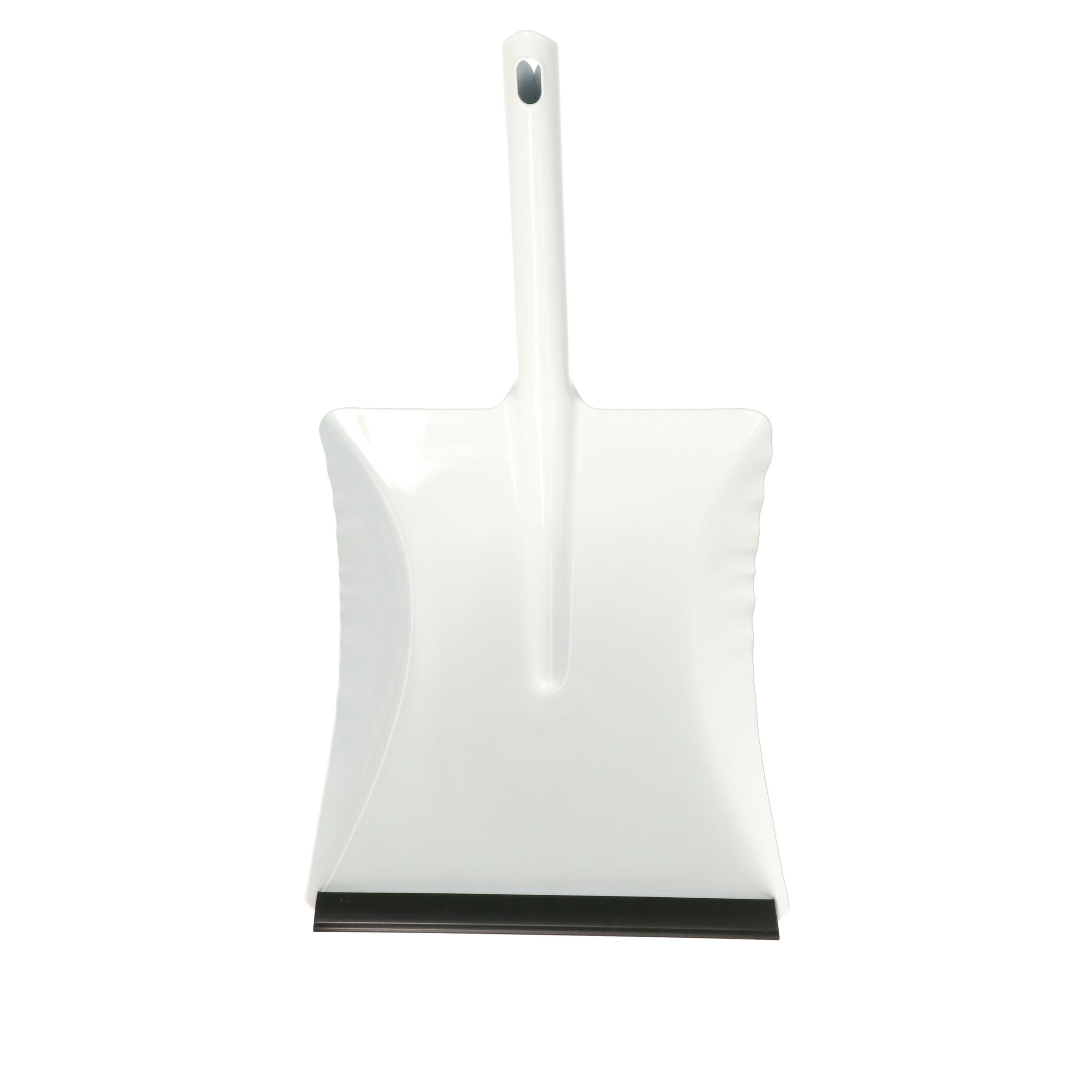 Vuilblik - verzinkt metaal - 40 x 22 cm - wit - stofblik - voor binnen en buiten -