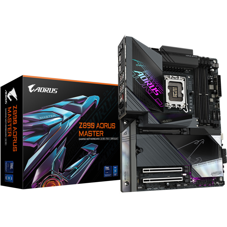 GIGABYTE Z890 AORUS MASTER moederbord RAID, 10Gb-LAN, Wi-Fi 7, BT, Sound, ATX