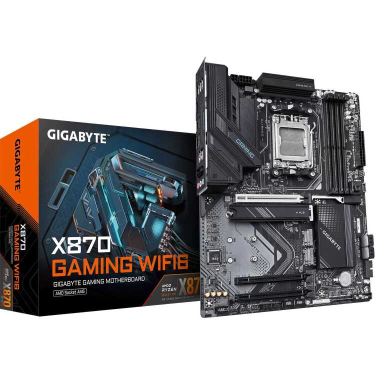 GIGABYTE X870 GAMING WIFI6 moederbord RAID, 2,5Gb-LAN, WLAN, BT, Sound, ATX
