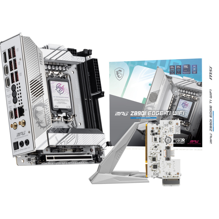 MSI MPG Z890I EDGE TI WIFI moederbord RAID, 5 Gb-LAN, WLAN, BT, Sound, Mini-ITX