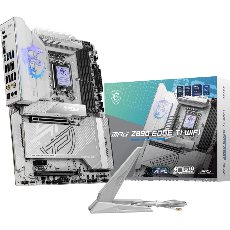 MSI MPG Z890 EDGE TI WIFI moederbord RAID, 5Gb-LAN, WLAN, BT, Sound, ATX