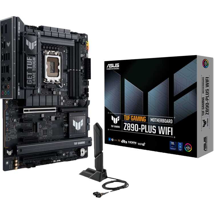 ASUS TUF GAMING Z890-PLUS WIFI moederbord RAID, 2.5Gb-LAN, WIFI, BT, Sound, ATX