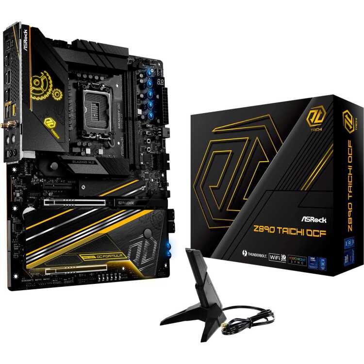 ASRock Z890 Taichi OCF moederbord RAID, 5 Gb-LAN, WLAN, BT, Sound, ATX