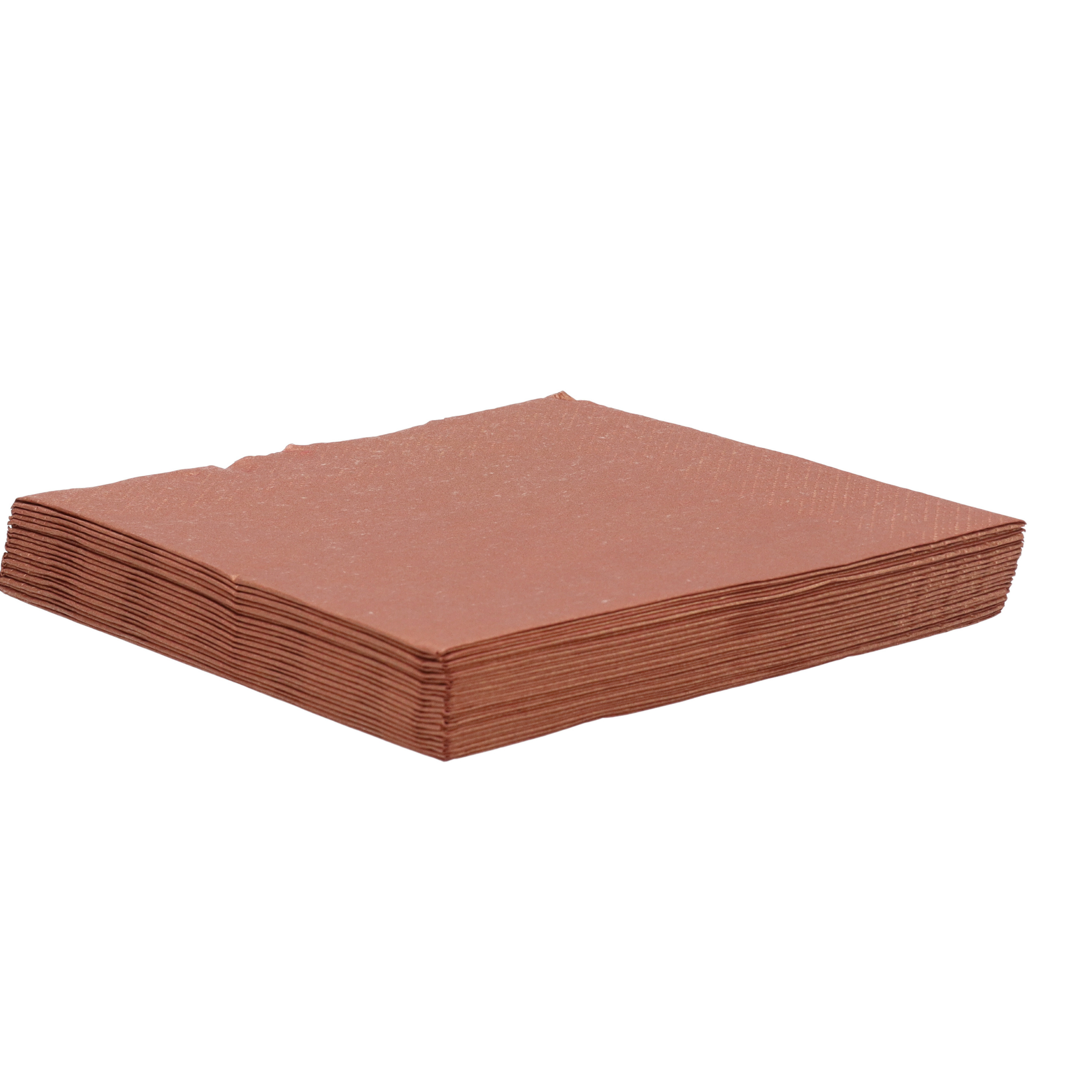 Maki uni servetten - 20x st - 33 x 33 cm - koper - lunch/diner servetten -