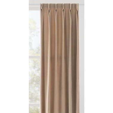Gordijnstof Yara lichtdoorlatend - beige - Leen Bakker