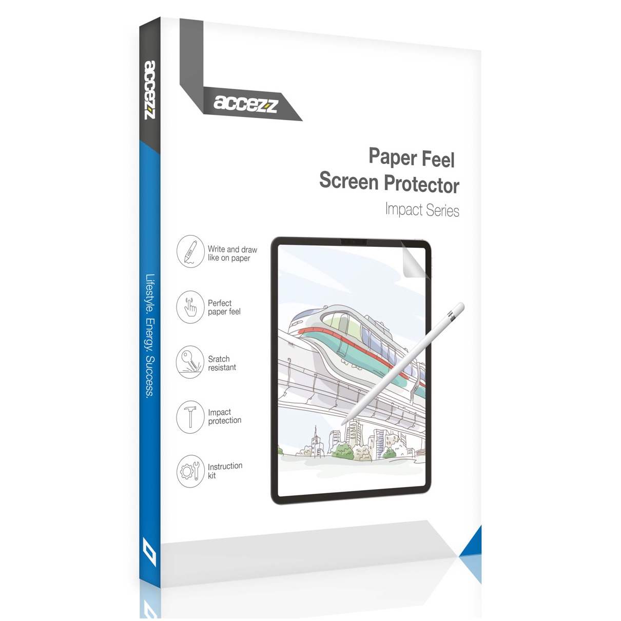 Accezz Paper Feel Screenprotector iPad Air 11 inch (2024) M2 Smartphone screenprotector Transparant