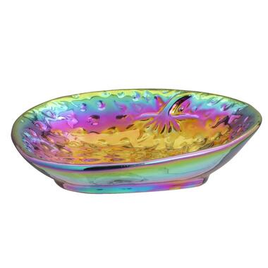 Bordje Aardbei - multicolor keramiek - 19,5x19,2x5,8 cm - Leen Bakker