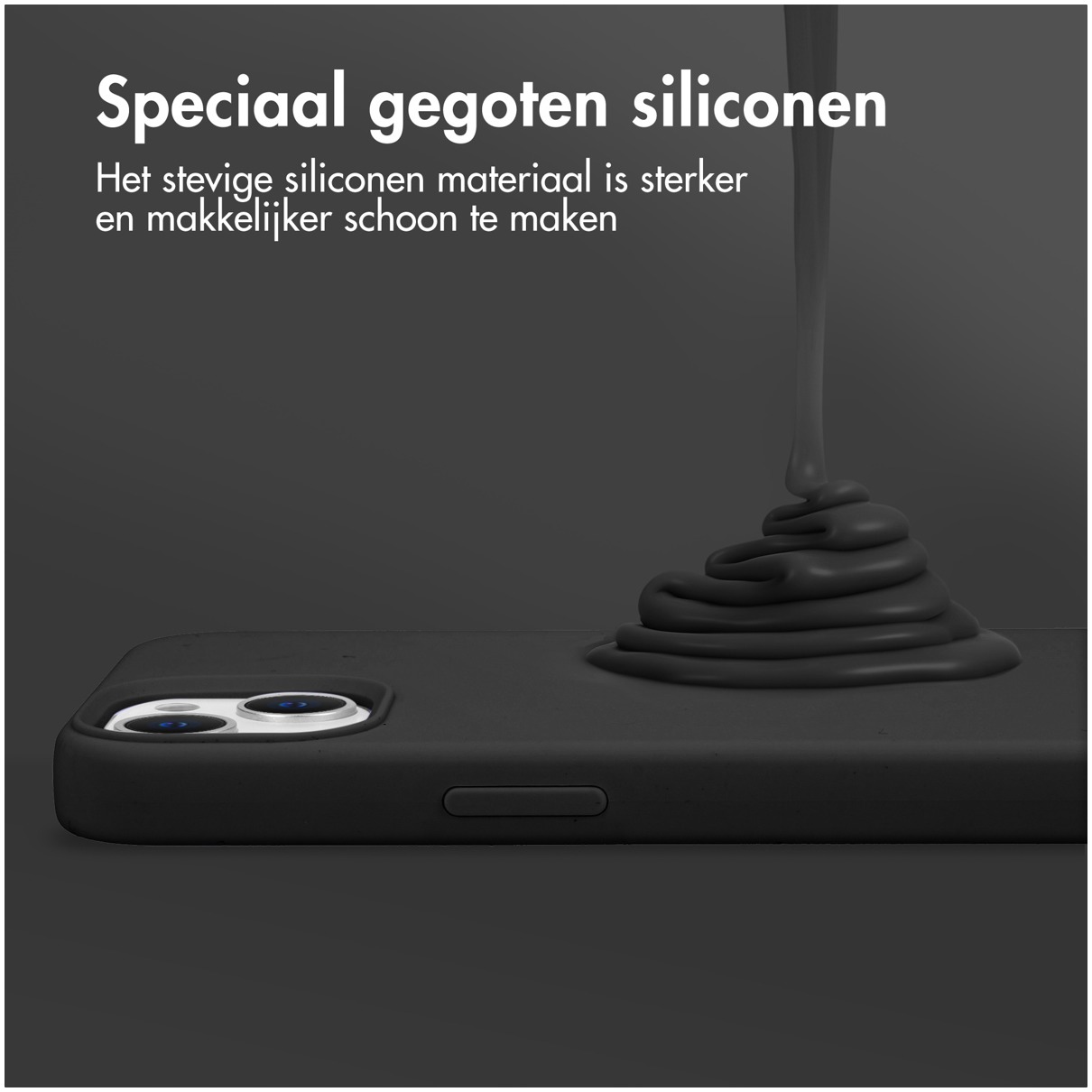 Accezz Liquid Silicone Backcover Google Pixel 9 Pro XL Telefoonhoesje Zwart