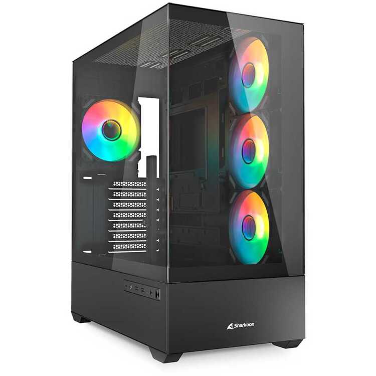 Sharkoon AK6 RGB tower behuizing Window-kit, RGB