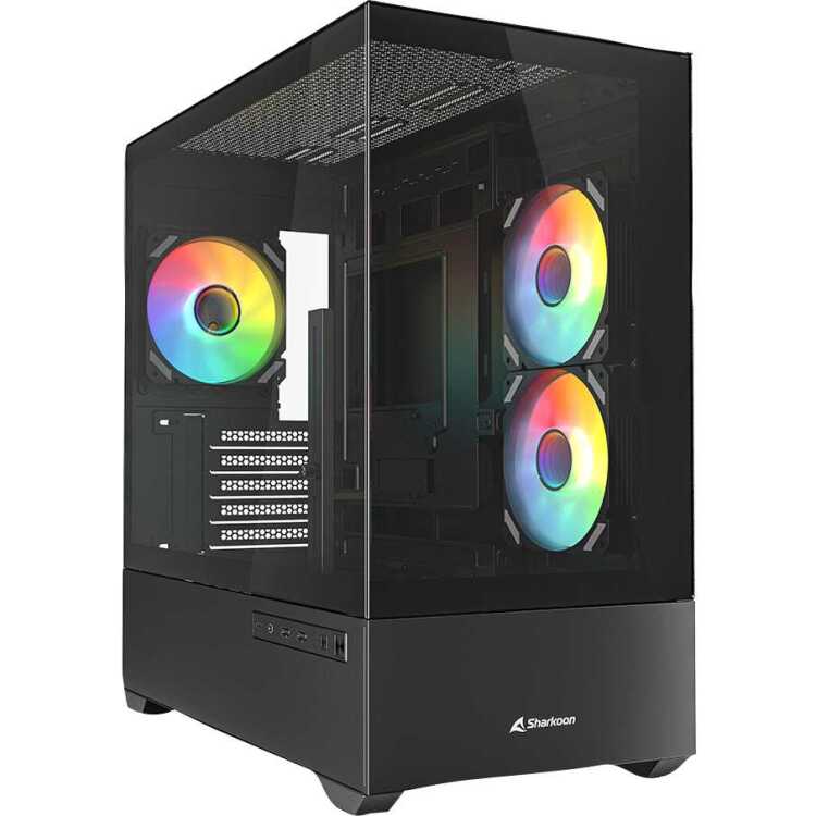 Sharkoon MK6 RGB tower behuizing Window-kit, RGB