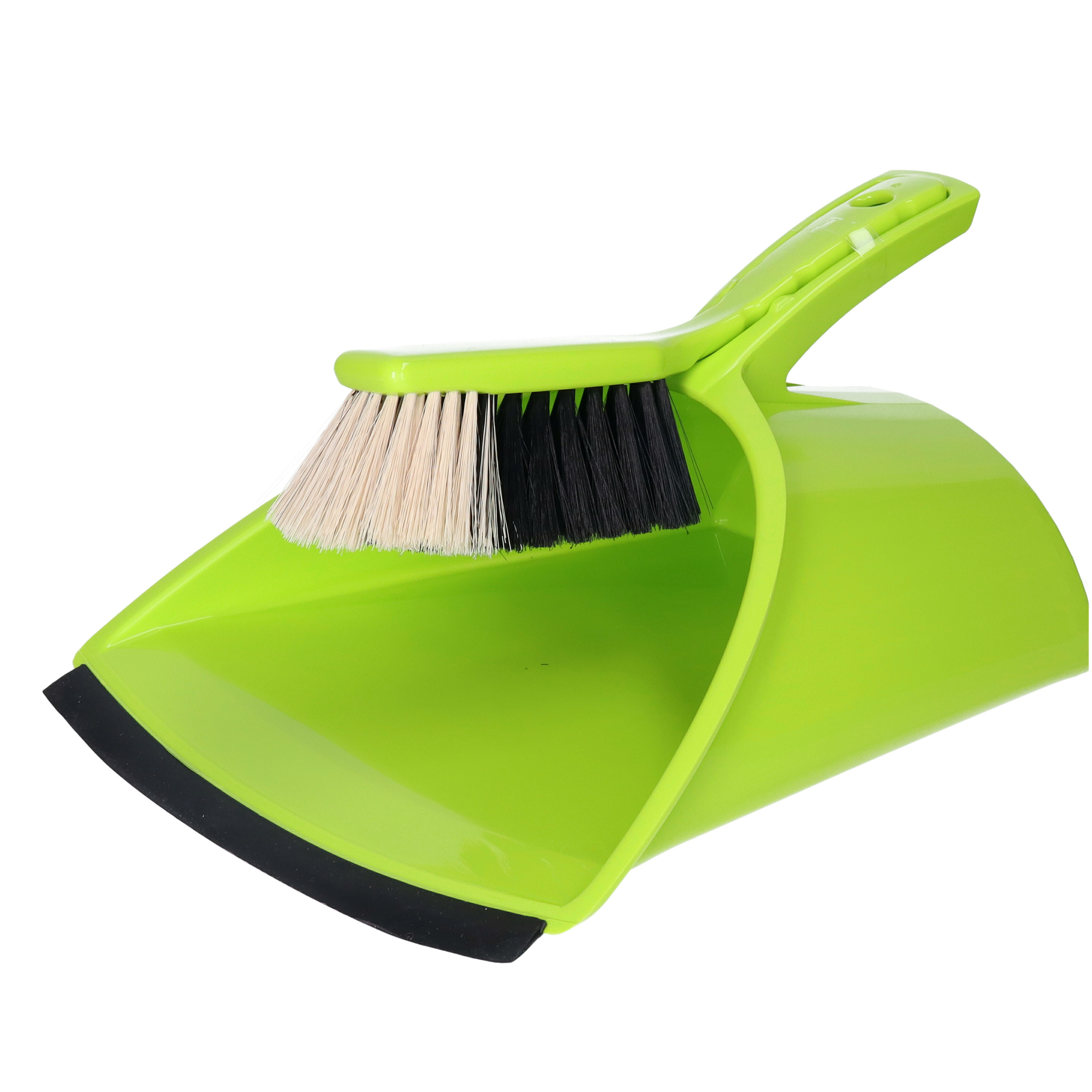Stoffer en Blik - set - lime - XL - 32 x 28 x 17 cm - binnen en buiten -
