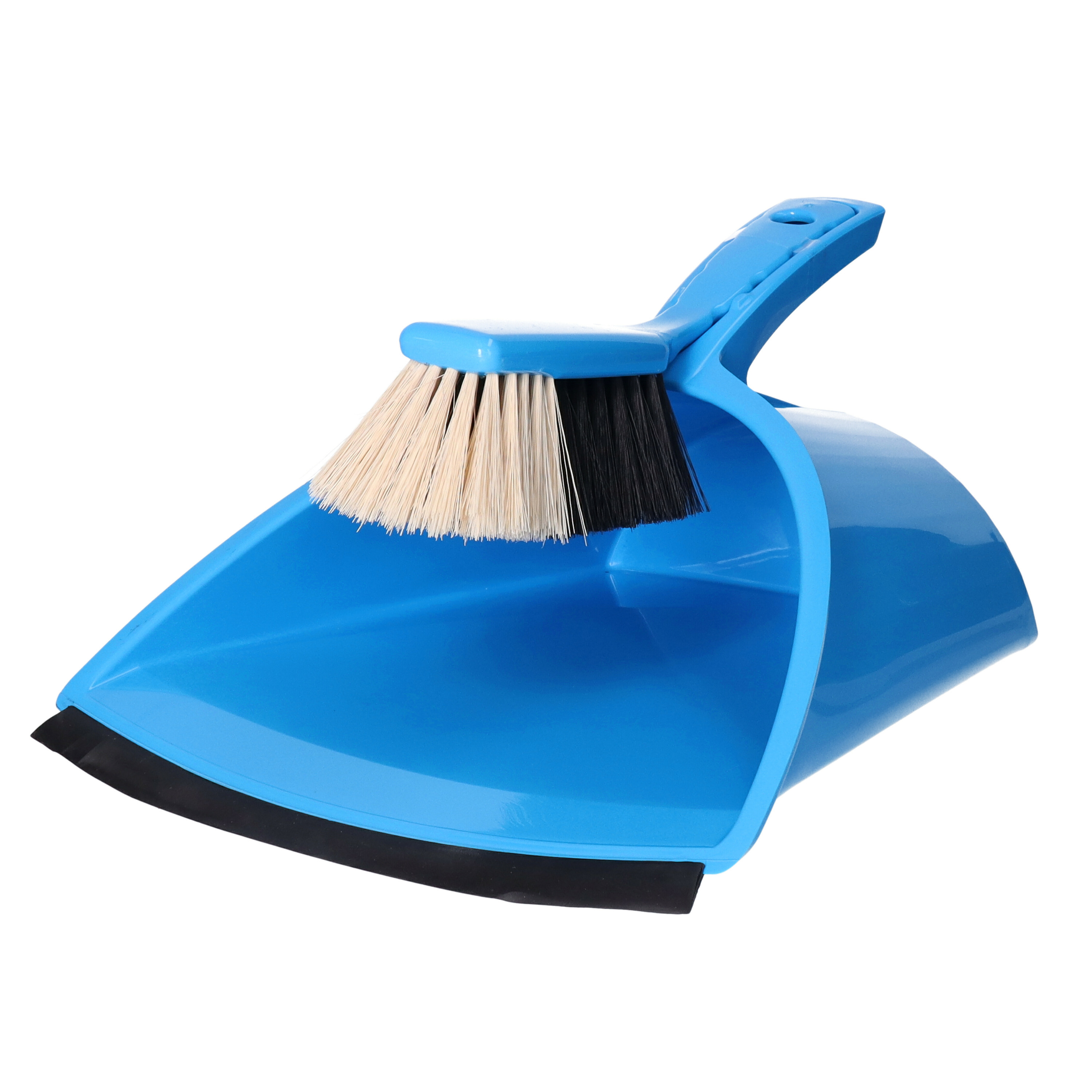 Stoffer en Blik - set - blauw - XL - 32 x 28 x 17 cm - binnen en buiten -