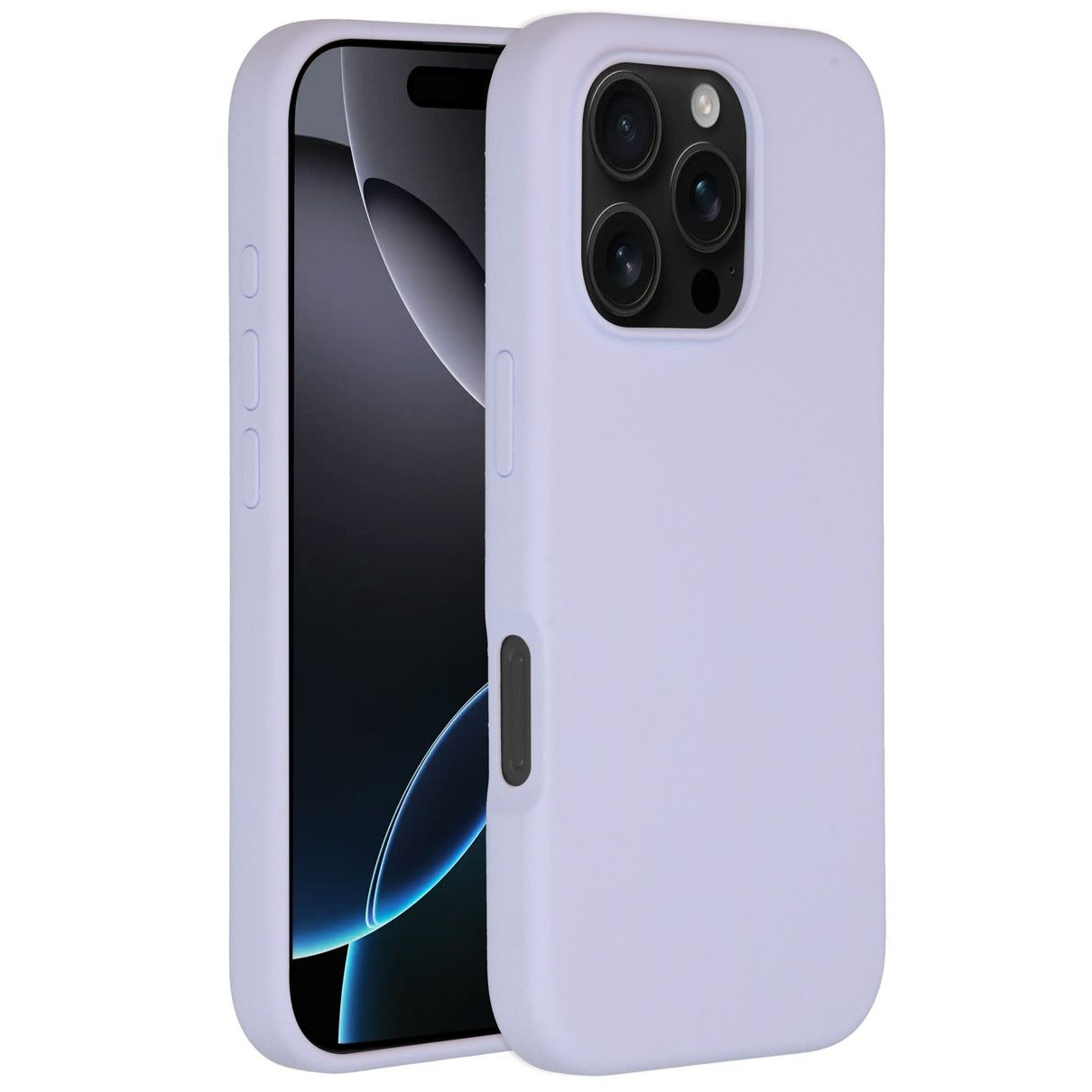 Accezz Liquid Silicone Backcover met MagSafe iPhone 16 Pro Telefoonhoesje Paars