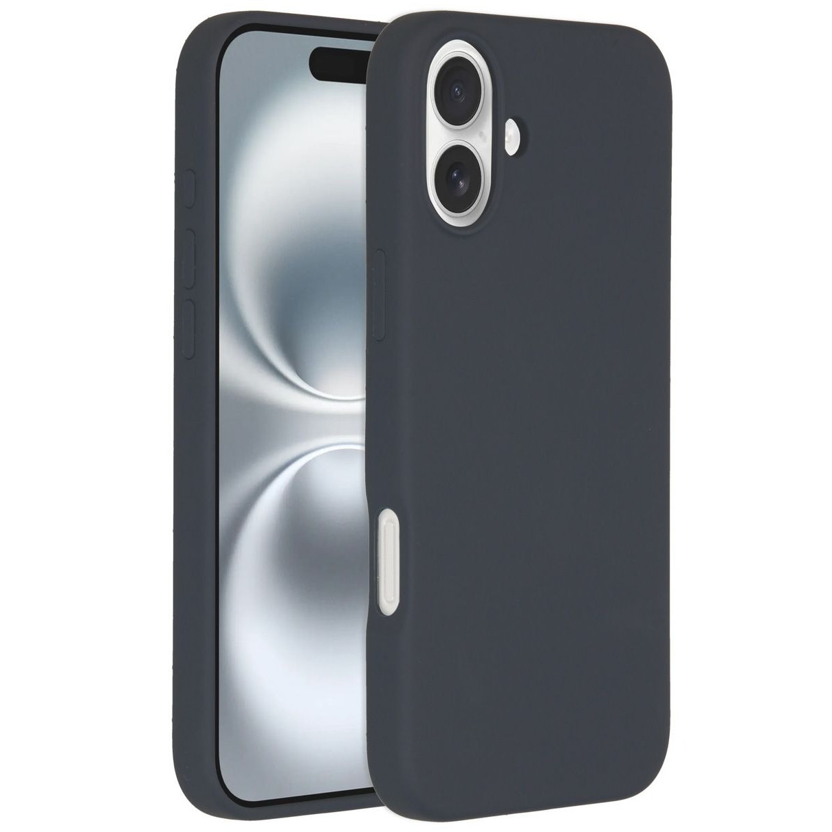 Accezz Liquid Silicone Backcover met MagSafe iPhone 16 Plus Telefoonhoesje Blauw