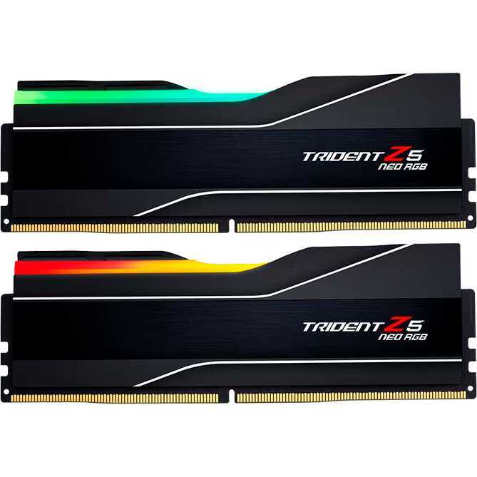 G.Skill 48 GB DDR5-8000 Kit werkgeheugen F5-8000J4048G24GX2-TZ5NR, Trident Z5 NEO RGB, XMP, EXPO