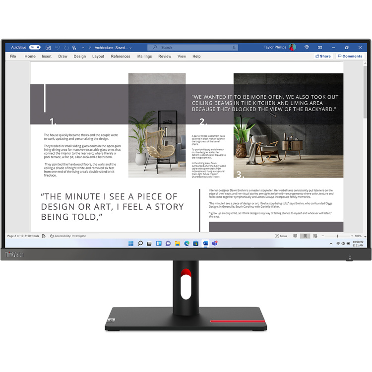 Lenovo ThinkVision S27i-30 ledmonitor 100 Hz, HDMI, VGA