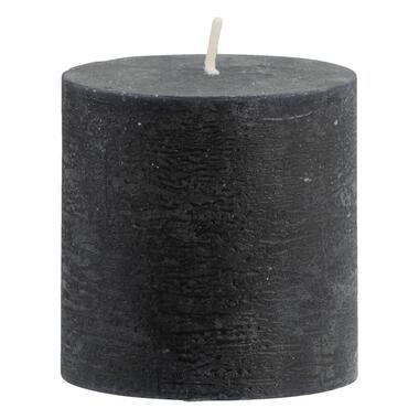 Stompkaars rustiek - zwart - 7xØ7 cm - Leen Bakker