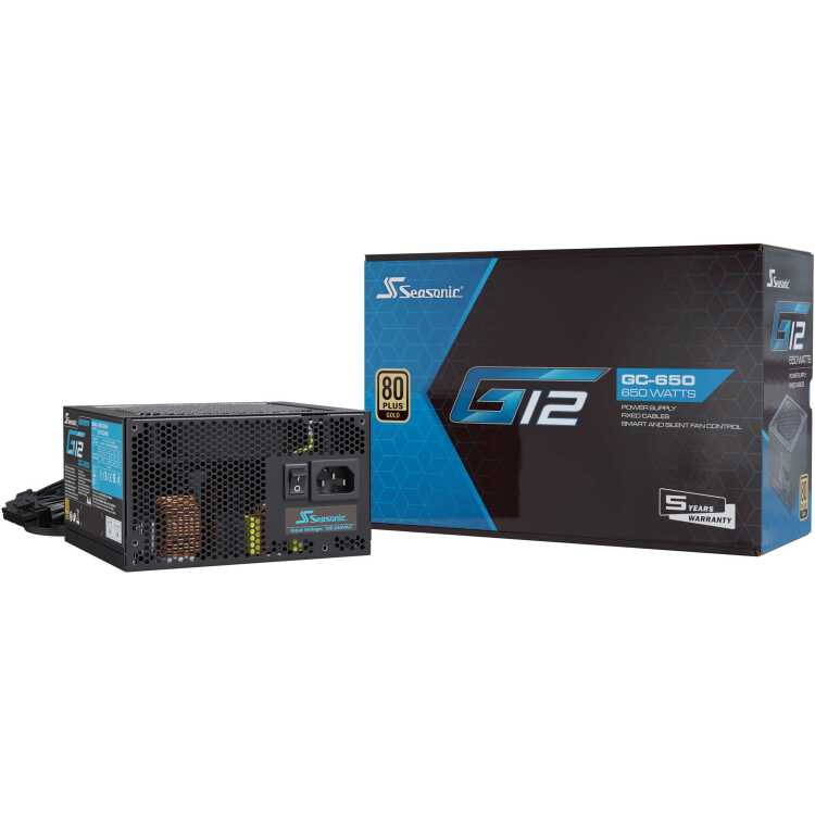 Seasonic G12 GC-650 (2024) voeding 3x 6 + 2-pins PCIe
