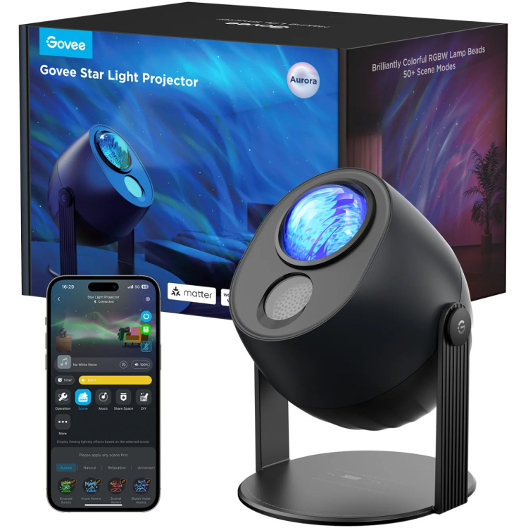 Govee Star Light Projector verlichting 2,4GHz wifi, Bluetooth