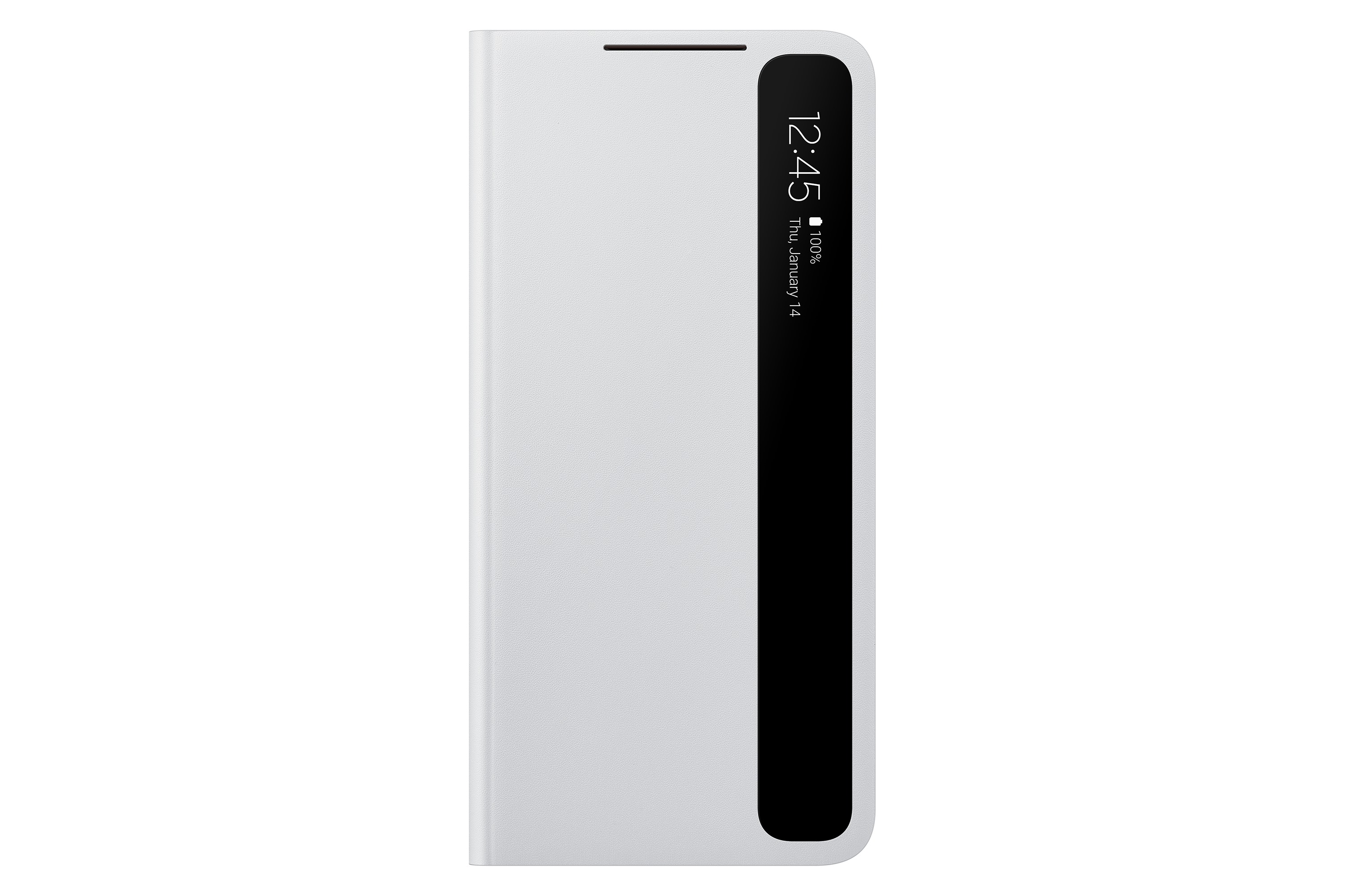Samsung Clear View cover - voor Galaxy S21+ Telefoonhoesje Grijs