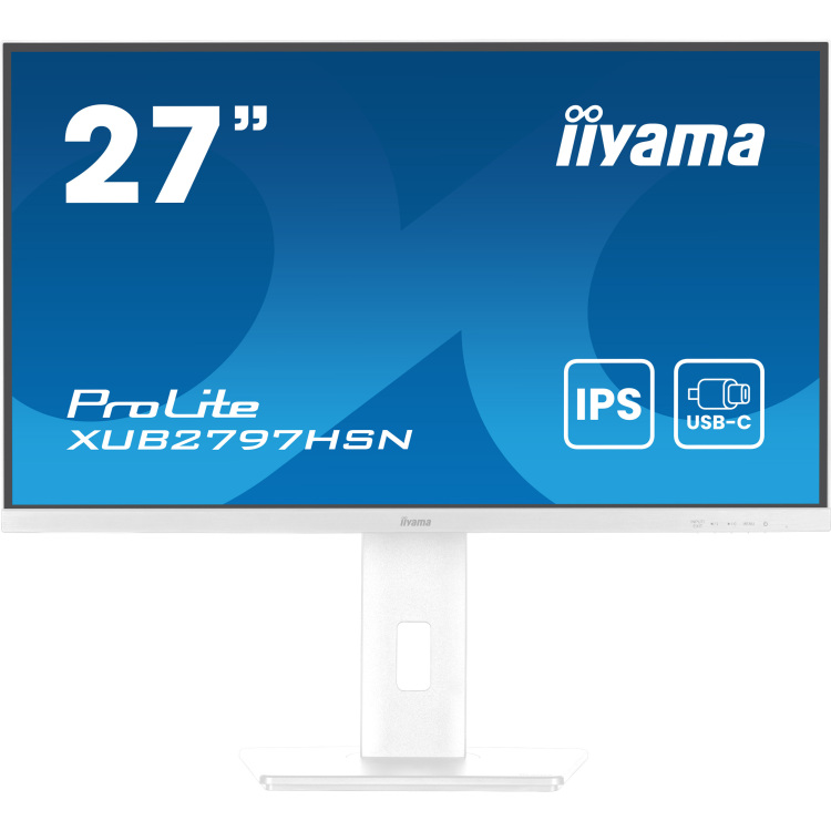 iiyama ProLite XUB2797HSN-W2 ledmonitor 100 Hz, HDMI, DisplayPort, USB-C, RJ45 (LAN), Audio