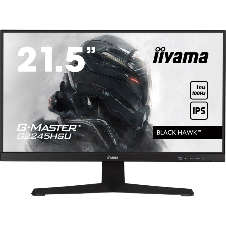 iiyama G-Master Black Hawk G2245HSU-B2 gaming monitor 100 Hz, HDMI, DisplayPort, USB, Audio, Adaptive Sync