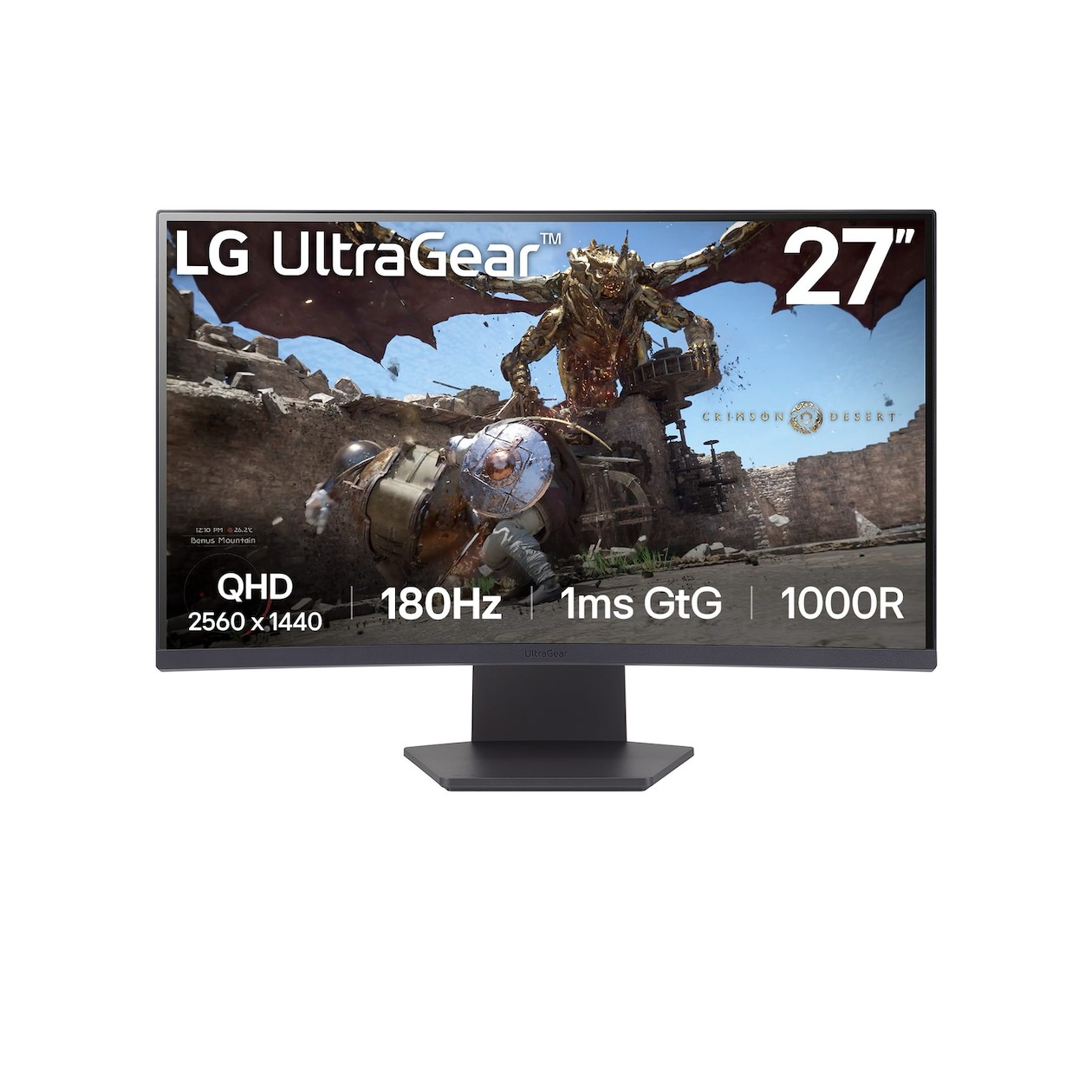 LG UltraGear 27GS60QC-B Monitor Zwart