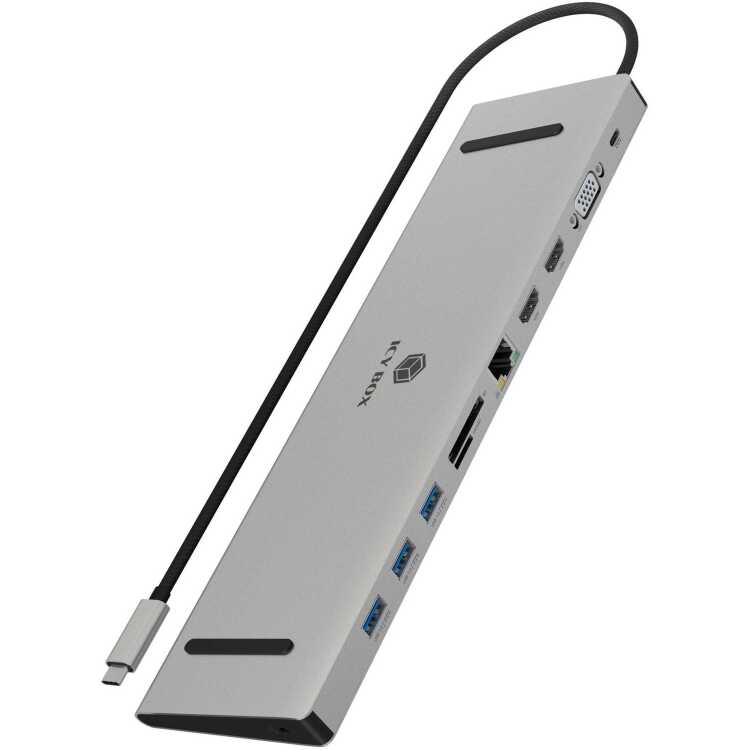 ICY BOX 11-in-1 docking station IB-DK2106a-CPD dockingstation