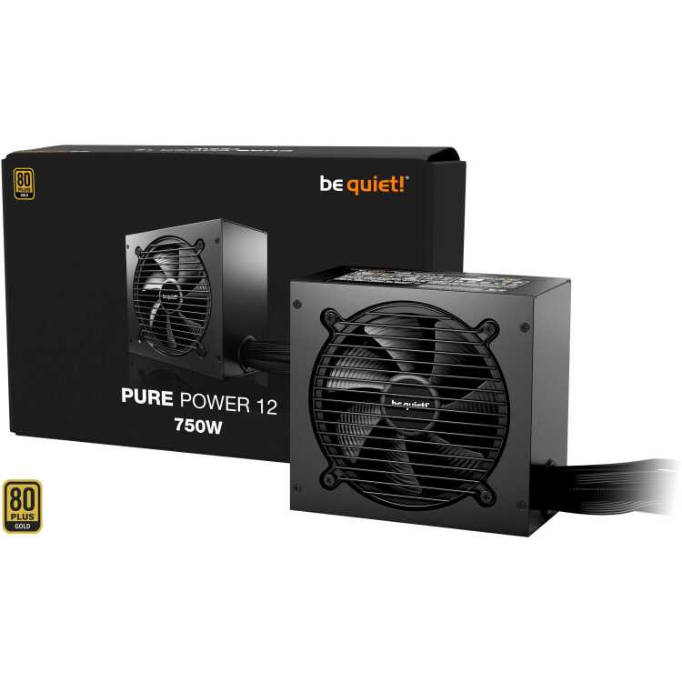 be quiet! Pure Power 12 750W voeding 3x PCIe, Kabelmanagement, 12VHPWR