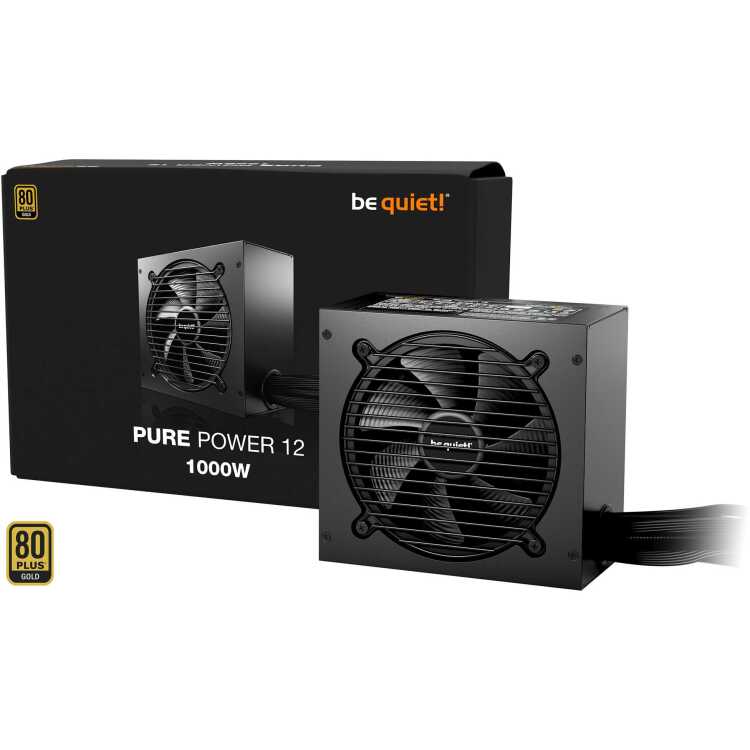 be quiet! Pure Power 12 1000W voeding 3x PCIe, Kabelmanagement, 12VHPWR