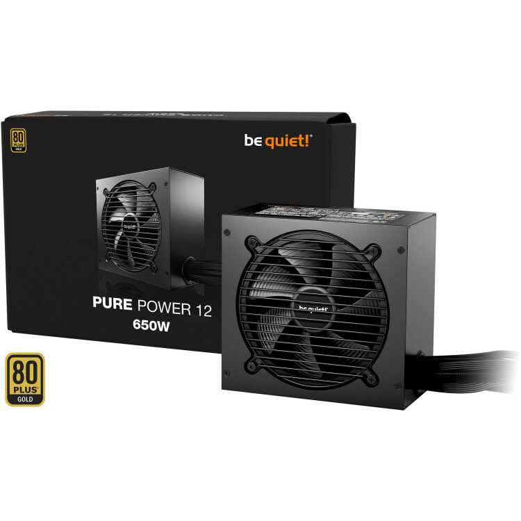 be quiet! Pure Power 12 650W voeding 2x PCIe, Kabelmanagement, 12VHPWR