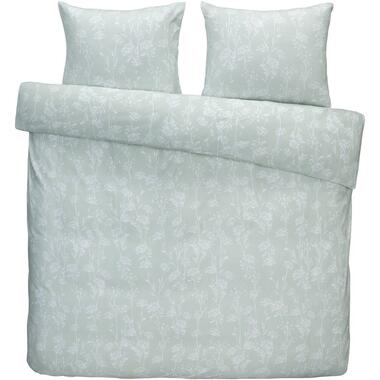 Dekbedovertrek Febe flanel - wit - 200x200/220 cm - Leen Bakker