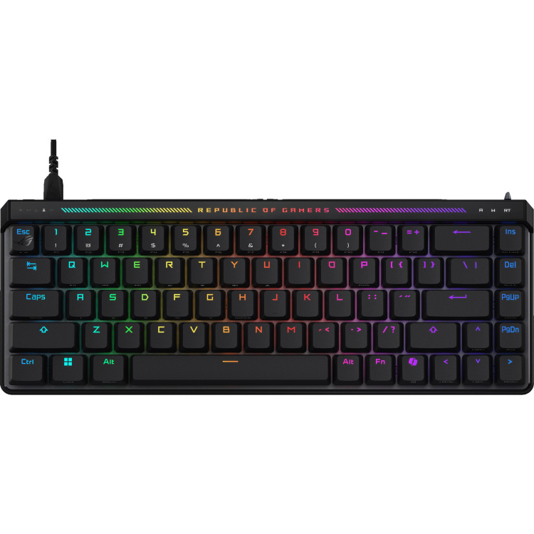 ASUS ROG Falchion ACE HFX gaming toetsenbord RGB, ROG PBT Doubleshot Keycaps
