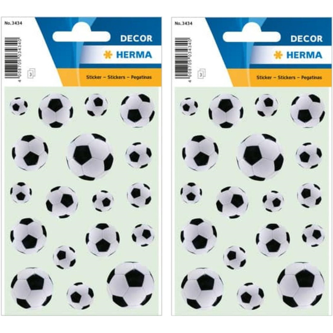 108x stuks Zwart/witte voetbal stickers - kinderstickers - stickervellen - knutselen spullen -
