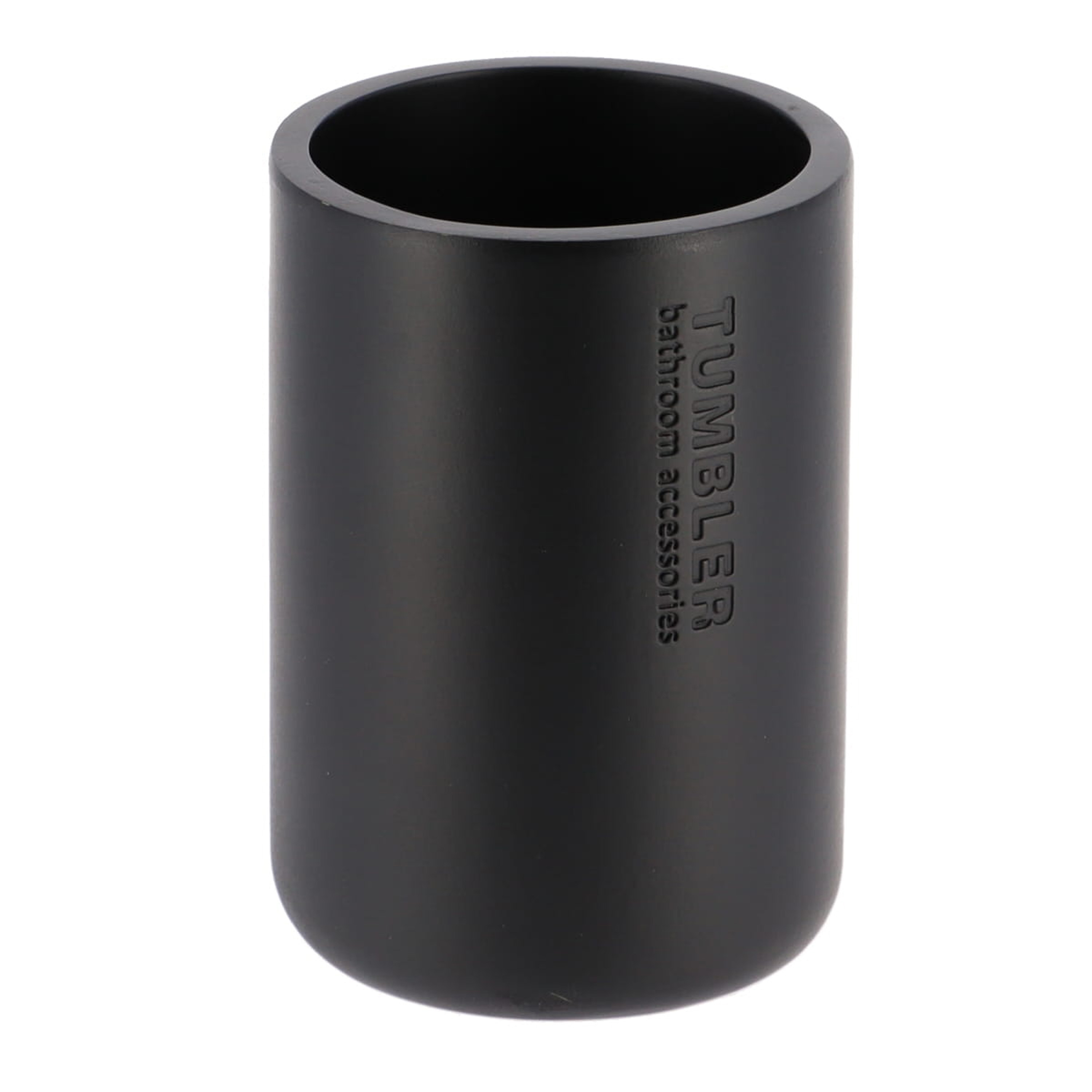 Tendance Tandenborstelbeker 102 serie - zwart - PS - 7,5 x 10,7 cm - beker badkamer -