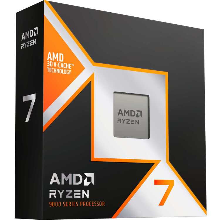 AMD Ryzen 7 9800X3D, 4,7 GHz (5,2 GHz Turbo Boost) processor Unlocked
