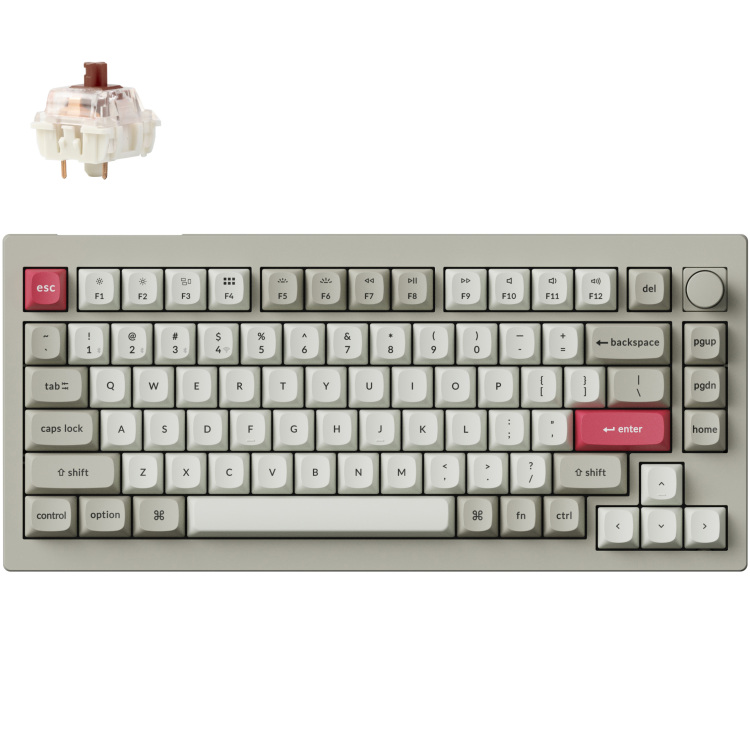 Keychron V6M-R1 Full HS Retro Red US toetsenbord