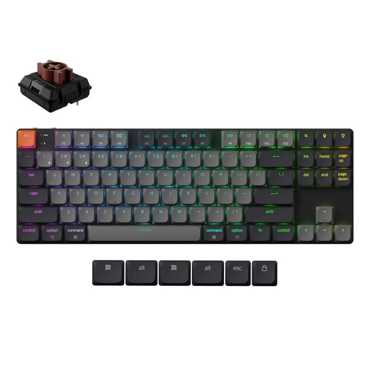 Keychron K1X-B3 80% RGB BR ALU US toetsenbord
