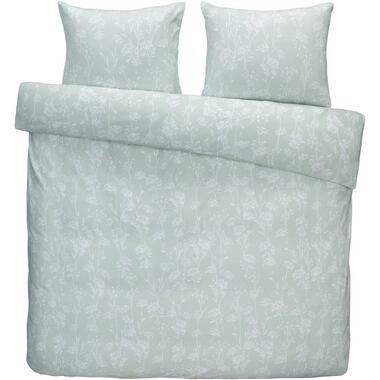 Dekbedovertrek Febe flanel - wit - 240x200/220 cm - Leen Bakker