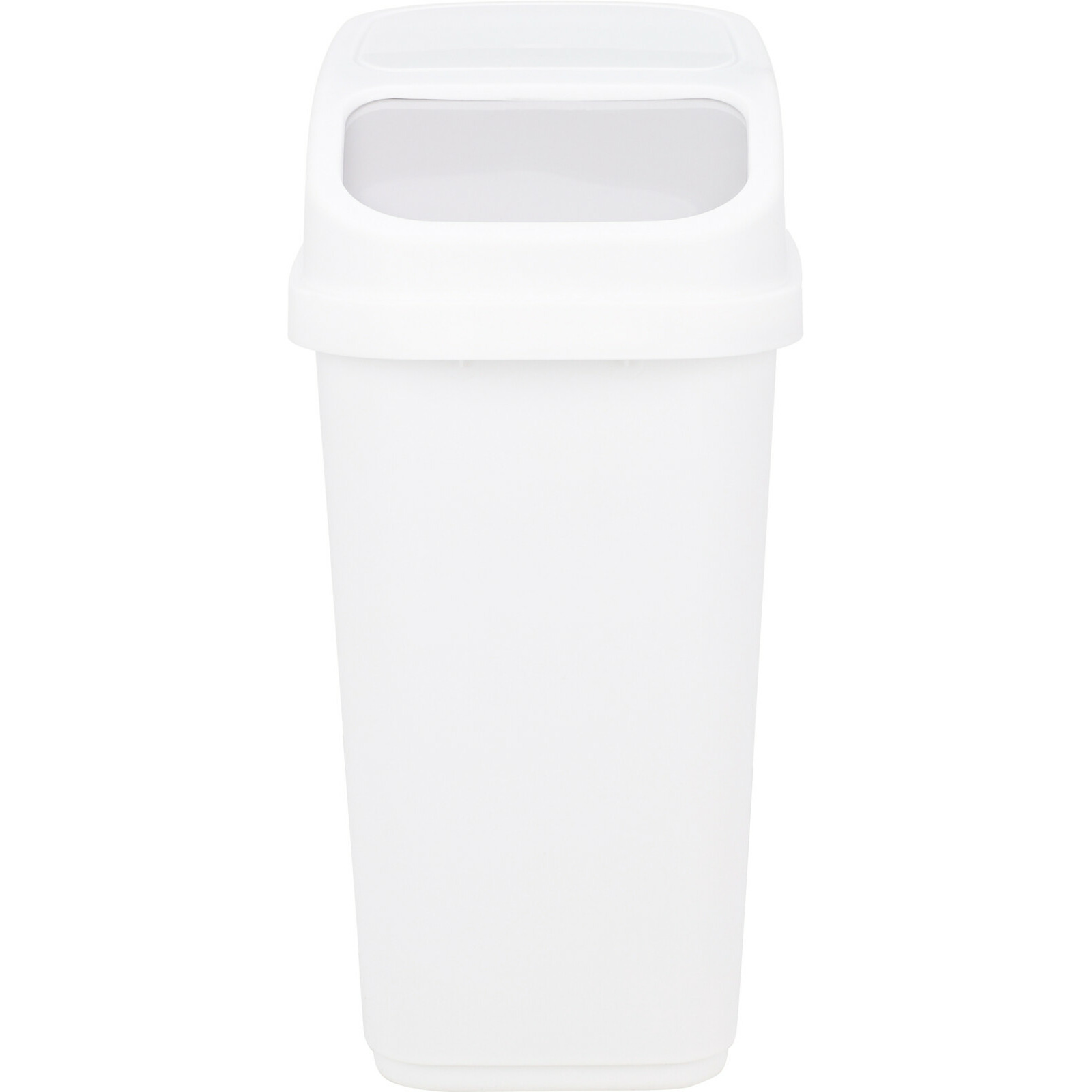 GFT aanrecht afvalbakje - wit - 10L - afsluitbaar - 18 x 27 x 31 cm - klepje -