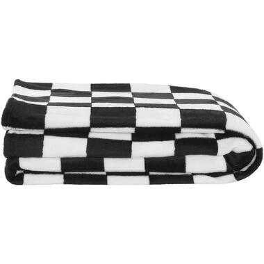 Sprei Levi - zwart/wit - 200x220 cm - Leen Bakker