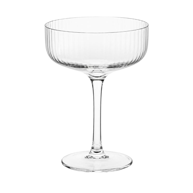 Champagnecoupe ribbel - glas - 200 ml