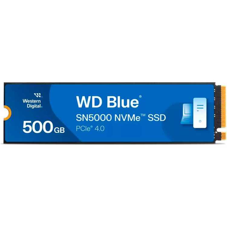 WD Blue SN5000 NVMe, 500 GB ssd WDS500G4B0E, M.2 2280, PCIe Gen4 x4
