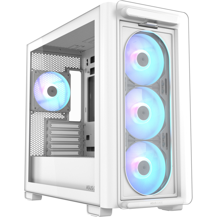 ASUS A23 PLUS tower behuizing 2x USB-A | 1x USB-C | RGB | Tempered Glass